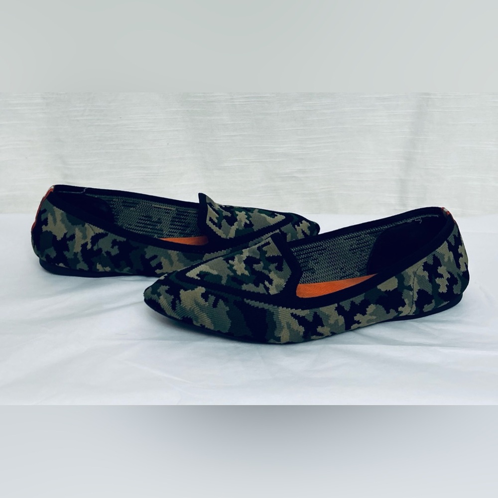 Birdies x Judy The Blackbird Camouflage Women's Slip-On Flats - Green Camo